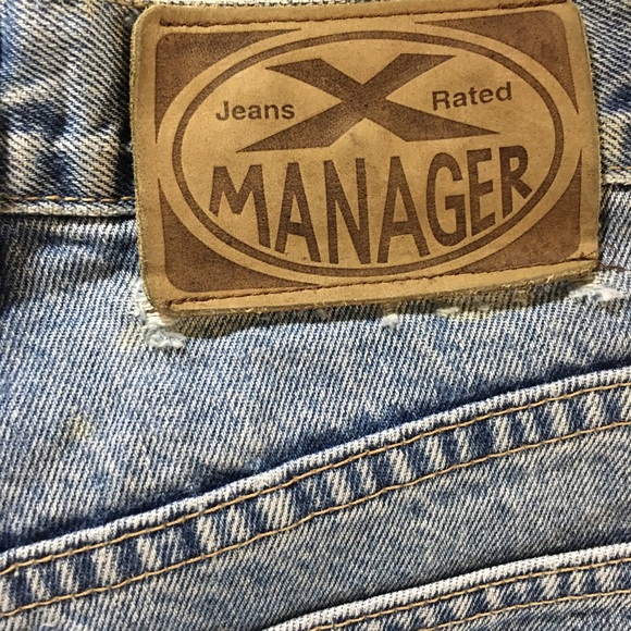 Vintage Manager High Waisted Light Wash Straight Leg Jeans Size 26 - Picture 13 of 14